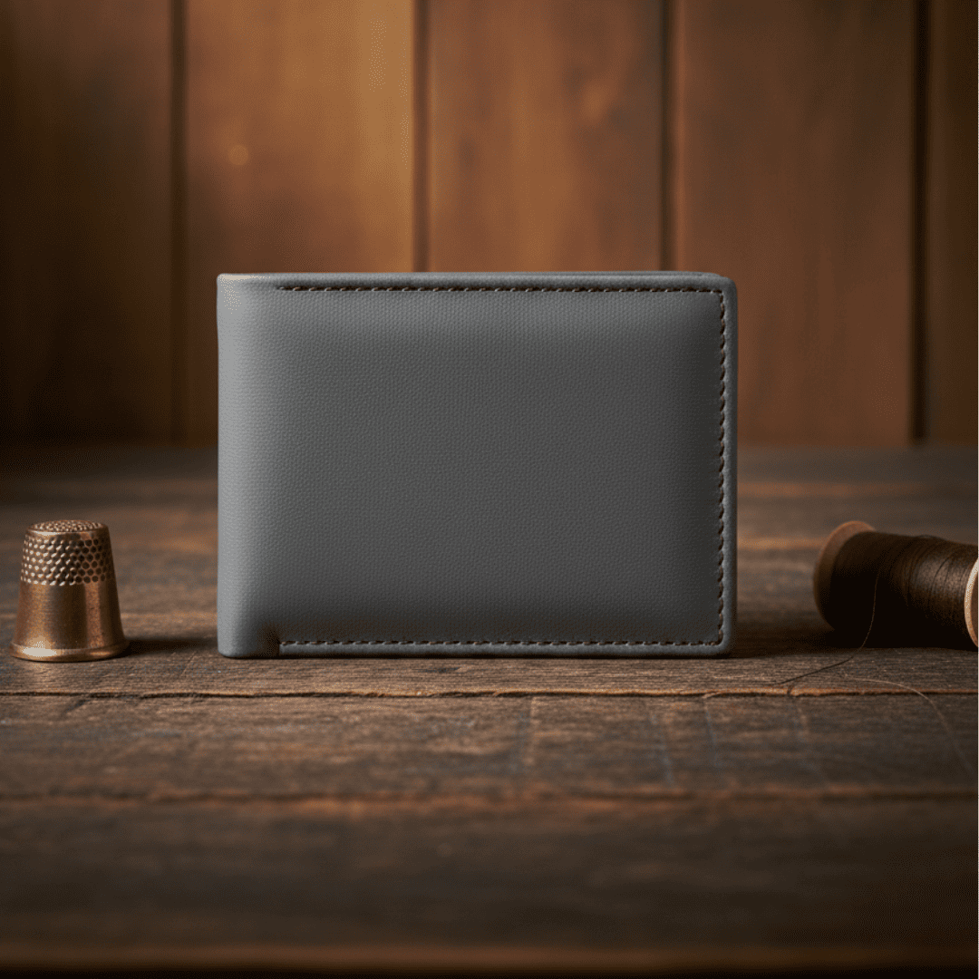 Gray   Premium Leather Wallet
