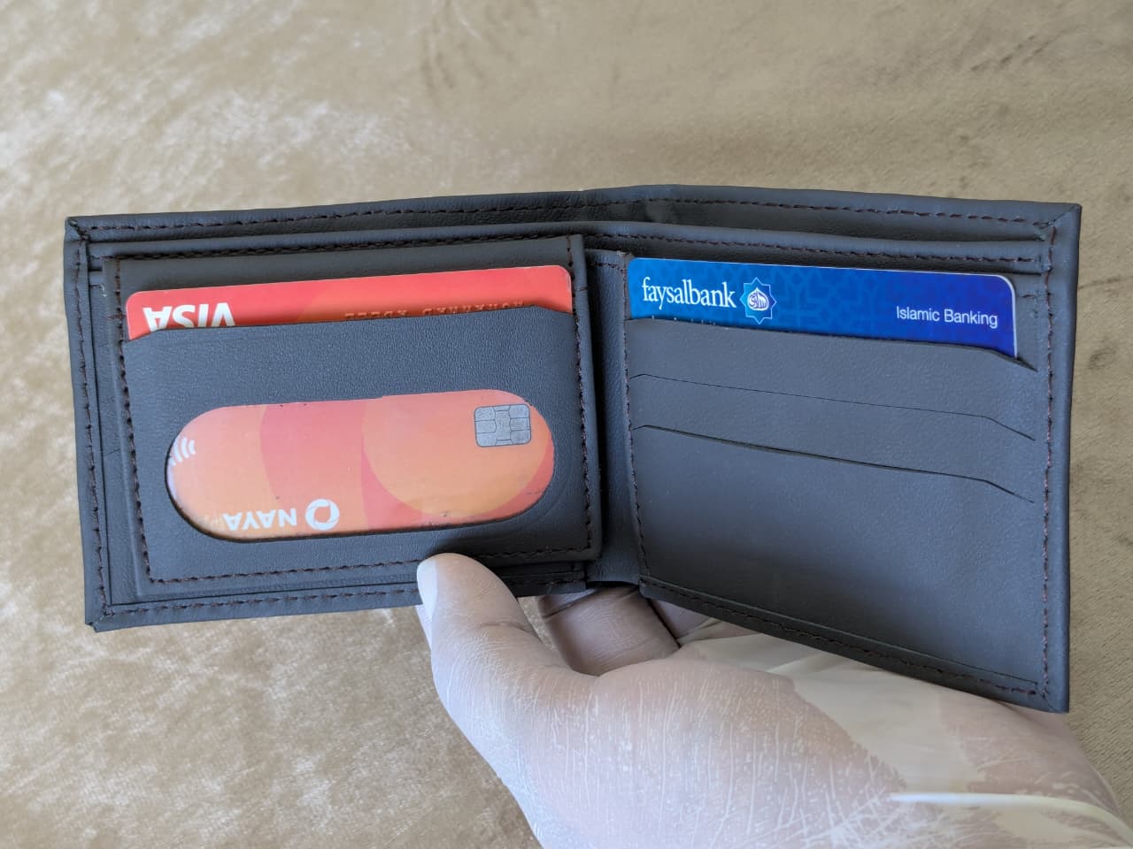 Gray Premium Leather Wallet - braven.pk