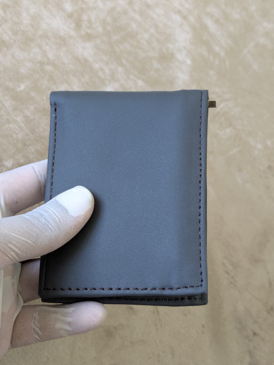Gray Premium Leather Wallet - braven.pk